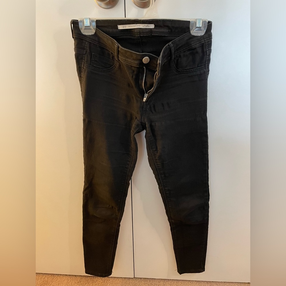 Black Zara Cropped Jeggings